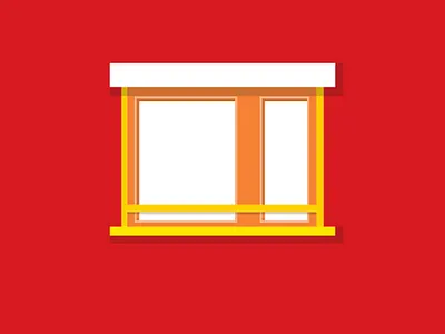 Windows architecture design illustration lights shadows vector