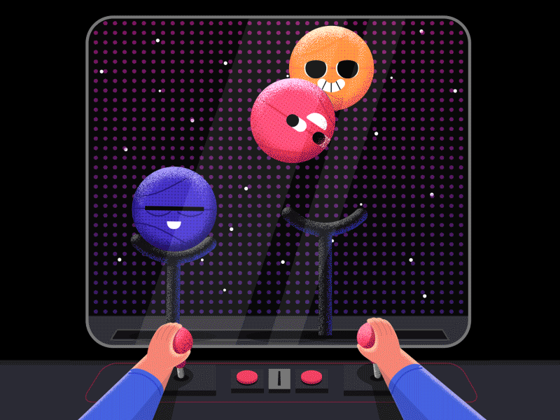 Juggling machine aftereffects afx basketball dribbble gif illustration juggle loop