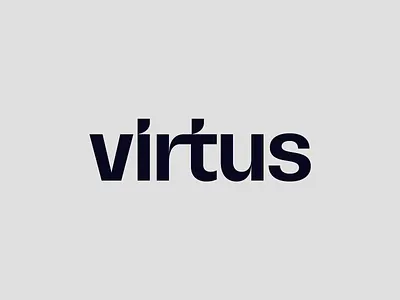 Virtus logo logodesign logotype typographiclogo typography