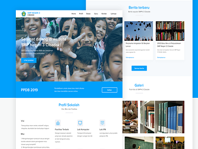 School Website Exploration clean education exploration fullpage ui ui ux website