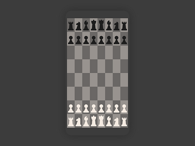 Lifelimitsart 030 / Chess dark version app chess clean concept dailyui dark design flat game idea material minimal minimalism mobile night mode simple ui ux vector