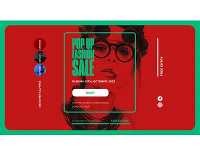 Pop Up Fashion Sale landing page pop up fashion sale