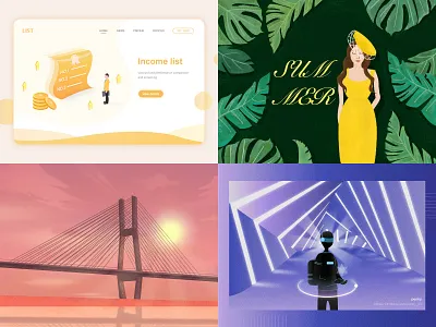 2018 illustration inventory flat wind illustration particles illustrations