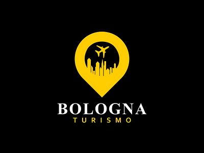 Bologna design flat icon illustration logo