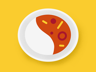 007 Japanese curry curry food illustration japanese food procreate