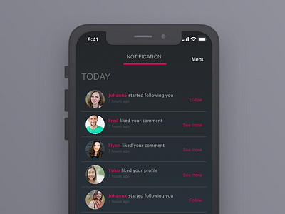 Daily UI 049 Notification dailyui dailyui 049 notification