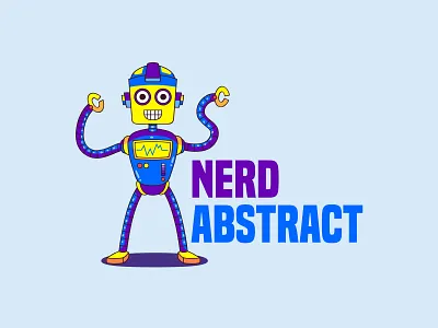 Nerd Abstract LLC Logo | Custom logo ai brand custom logo design eye catching flat graphic icon icons identity illustration illustrator logo logo design minimal logo modern logo professional logo vector