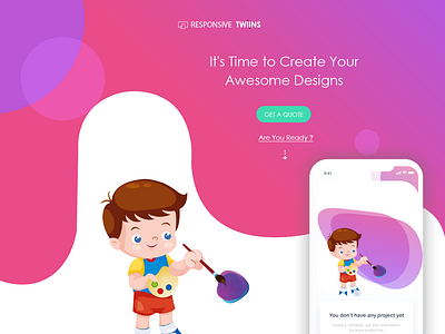 Responsive Twins illustration