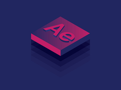 Adobe After Effects Isometric Logo Design 3d adobe adobe after effects after effect gradient gradient design gradient logo isometric isometric design isometric icons isometric illustration logo design purple shades shadows