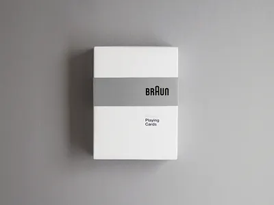 braun playing cards black black white brand braun cards design dieter rams game graphic design material modernism package packaging print product product design silkscreen stationary type typography