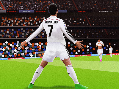 King Ronaldo design illustration