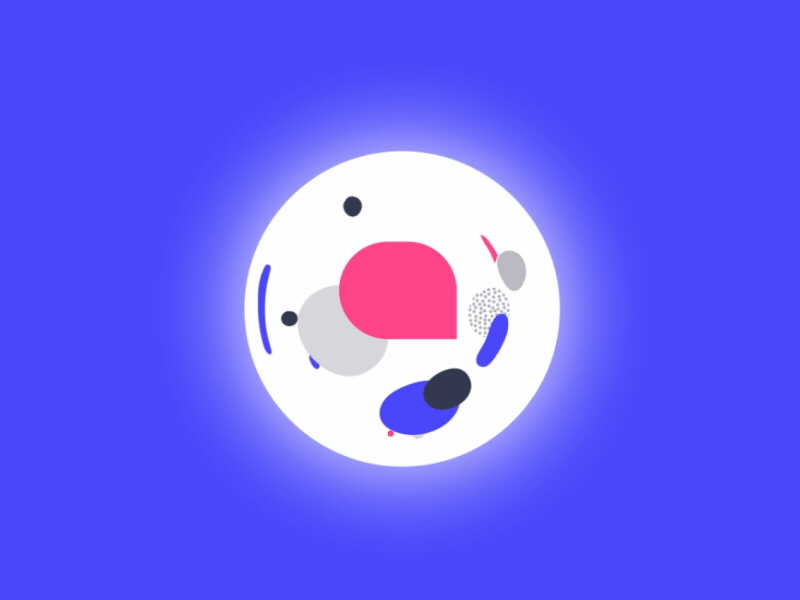 Conversation with a bot aftereffects animation bot characterdesign color contrast gif illo illustration message motion motiongraphic