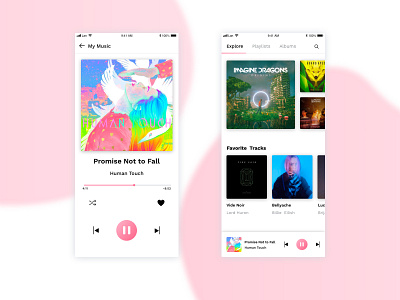 Music App app design icon ui