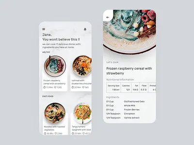 Kitchen Utility App adobexd cooking app design thinking food app interaction interaction design minimal recipe app ui ux design