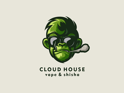 Green Monkey ai artwork brandidentity branding design gorilla gorillaz graphicdesign hairstyle icon illustraion illustration logo mascot monkey monkey esport monkey logo sunglass typography vector