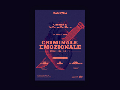 Ghemon - Criminale Emozionale @ Magnolia 2018 event ghemon magnolia milano music poster