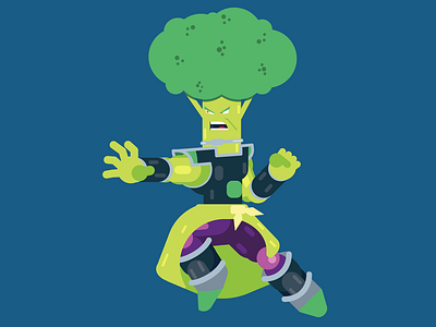 Super Broccoli broccoli broly character character design design dragon ball super dragon ball super broly graphic design illustration illustrator vector