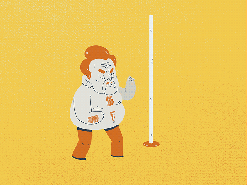 Festivus 2d 365rounds animation character costanza daily festivus gif illustration loop seinfeld yimbo