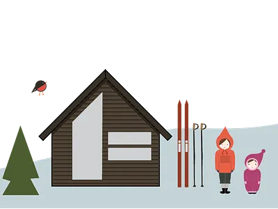 Illustrating - Norwegian mountain life illustration illustrator