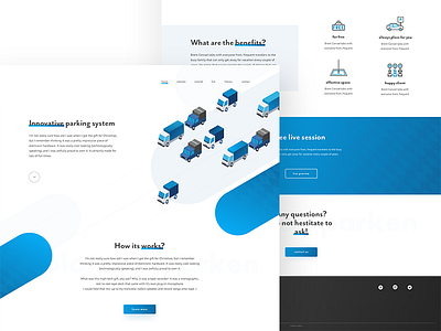 Website for Queue Parking design designer sketch ui ux web webdesign