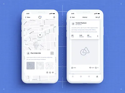 iOS Wireframe System - Preview blue blueprint product design sketch ui8 ux ux designer ux ui design wireframe wires