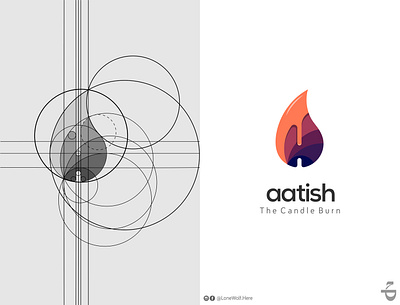 Aatish app app logo brand brand agency branding candle color creative logo design fire golden ratio golden ratio logo graphic art graphic design logo graphic designer illustration logo logo app logo deisgn vector