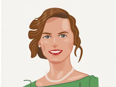 portrait adobeillustator art cartoon creative fun illustration portrait vector woman