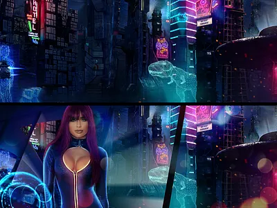 Sci-Fi World art collage design drawing futurism futuristic illustration photoshop sci fi space world