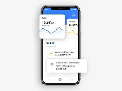 Finance App Dashboard app dashboard feed finance graph ios ui ux