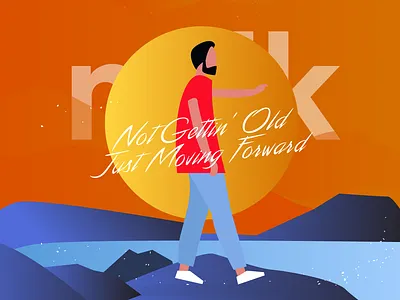 Bday Shot birthday flyer costa rica design graphic design illustration isomatric old vector