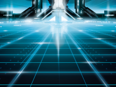 The grid gradient illustration neon the grid vector