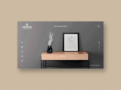 Furniture website photography sketch ui ux website