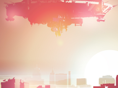 District 9 colour gradient district 9 illustration location neon prawns vector practice