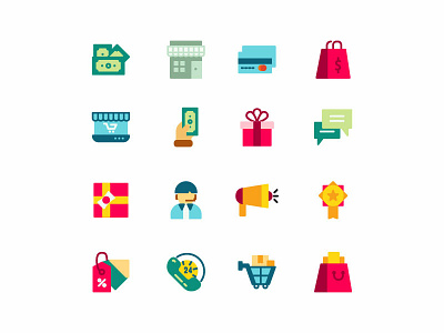 Ecommerce icon bag creative ecommerce finance flat icon icon artwork icon collection icon set iconic iconography money price shop shopping store unique