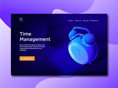 Time clock gradient gradient icon time off ui ui ux website concept