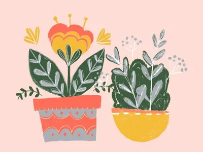 photosynthesis pals cute doodle floral flowers happy illustration plants