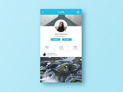 Profile Mobile App Screen app branding clean design identity ios minimal mobile type typography ui ux web website