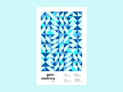 Geometrica - 1/21 abstract color study geometric art geometric illustration geometric shapes illustration layout poster a day poster every day