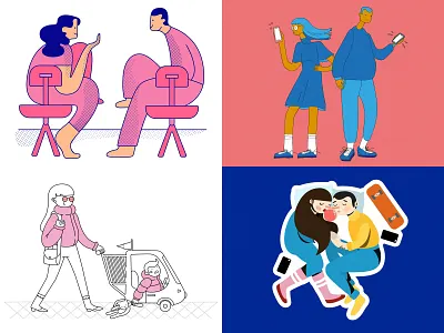 2018 artwork digitalillustration editorial illustration flat flat illustration illustration illustrator sticker illustration sticker pack vector art vector artwork vector illustration