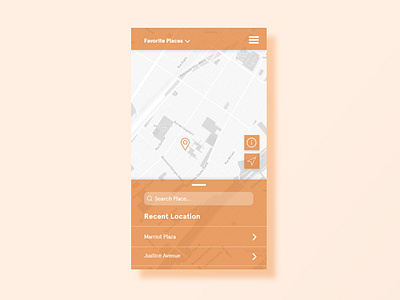 Map Mobile App Screen app brand branding clean design icon identity ios minimal mobile type typography ui ux web website