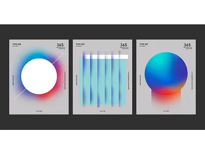 Futuristic Poster-05 color illustration logo 插图 设计