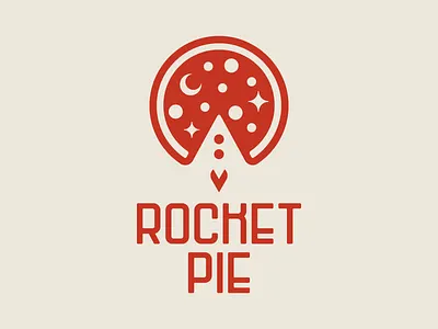 Rocket Pie – 02 logo moon pie pizza rocket rocket launch space stars