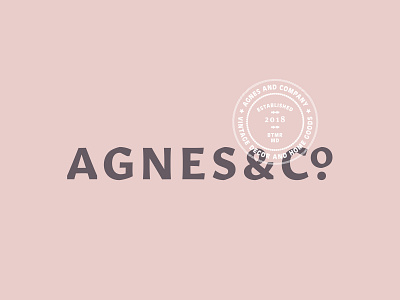 A&Co Type branding design lettering logo type typography