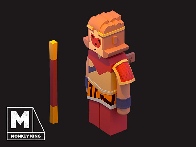 Monkey King c4d design icon illustration logo ui