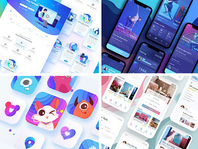 2018 Top4Shots 2018 app blue color illustration logo ui web