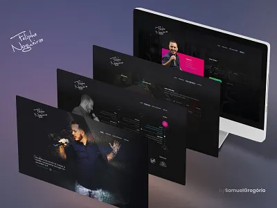 Preview of the site of Feliphe Nogueira art design display layout music preview site website