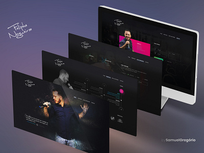 Preview of the site of Feliphe Nogueira art design display layout music preview site website