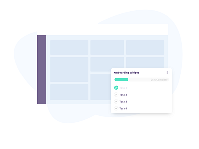 Onboarding Widget design interaction onboarding onboarding ui product task task list ui ux widget