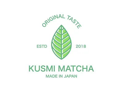 Matcha Tea Logo design japan japanese matcha tea