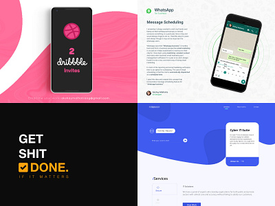 2018 Top4Shots @Dribbble 2 dribbble invite ui design user design user experience user interaction ux design ux designer website design whatsapp case studies whatsapp concept whatsapp message scheduling whatsapp reminder whatsapp scheduler